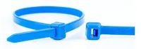 WKK Kunststoffkabelbinder Blau 100 St.
