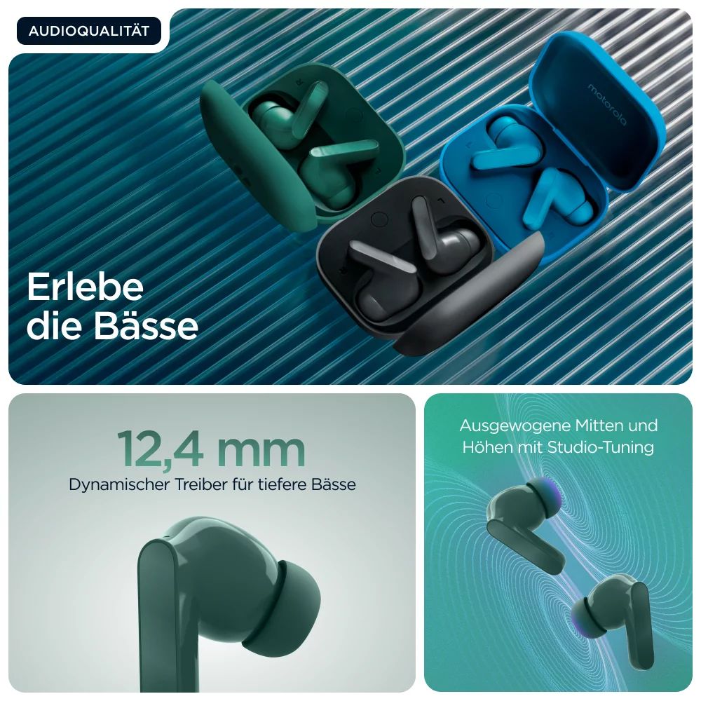 Motorola Moto Buds Bass Pantone, Posy Green