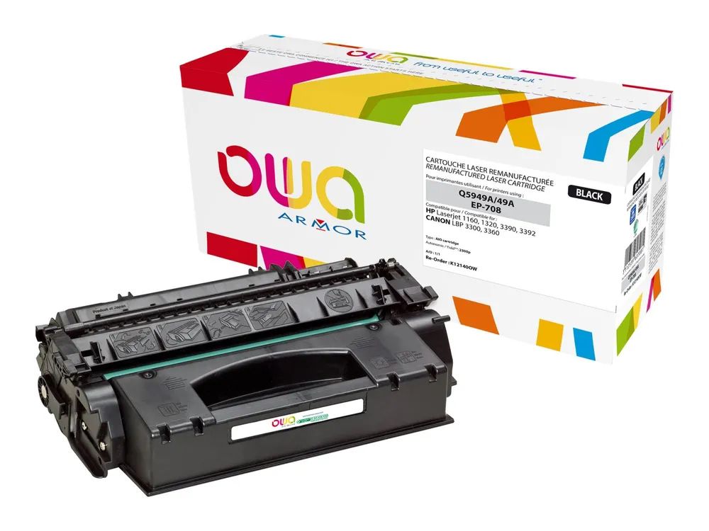 Armor OWA - Schwarz - kompatibel - wiederaufbereitet - Tonerpatrone (Alternative zu: Canon EP-708H, HP Q5949A)