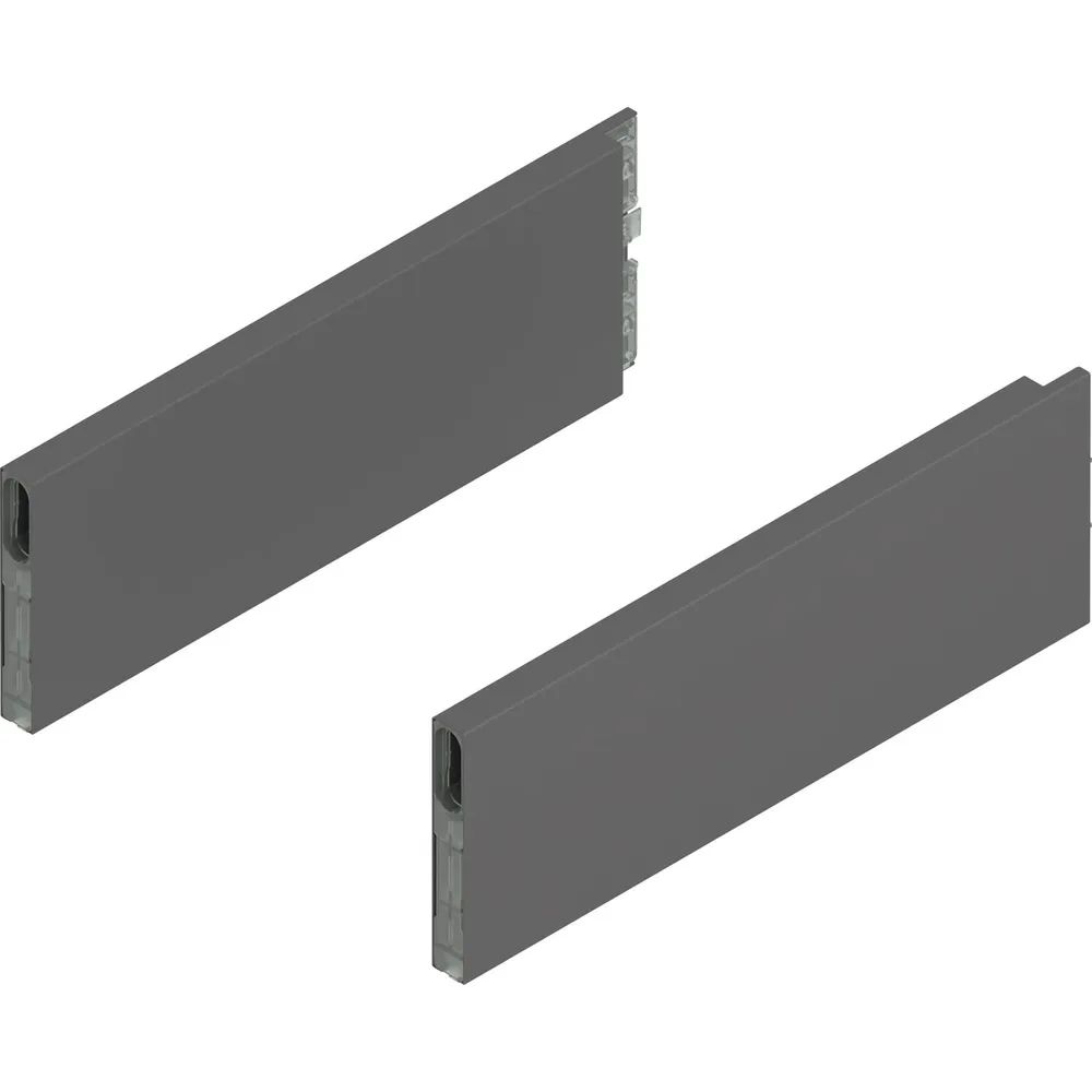 BLUM MERIVOBOX Boxcap Höhe E, NL 300, Oriongrau-matt