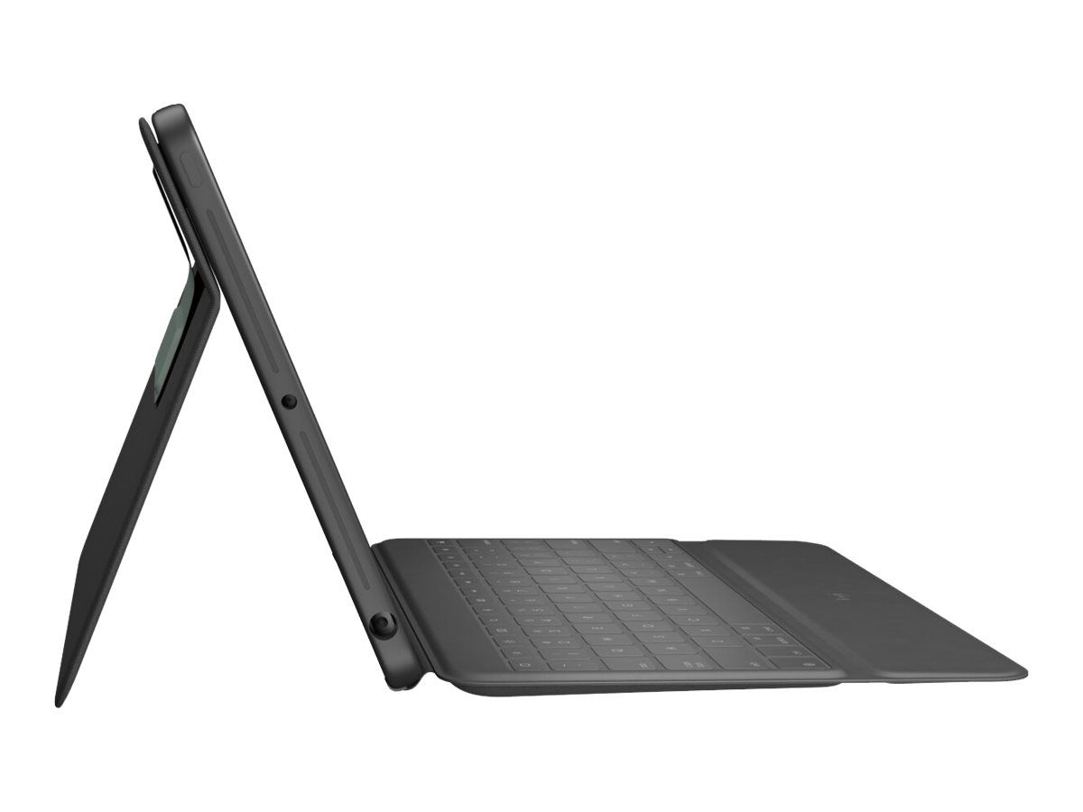 Logitech Rugged Folio - Tastatur und Foliohülle - Apple Smart connector - Französisch - für Apple 10.2-inch iPad (7. Generation, 8. Generation, 9. Generation)
