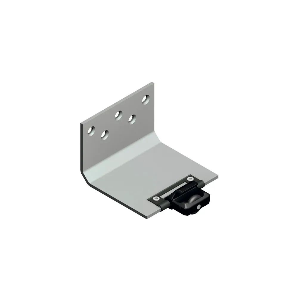 CINETTO PS06/PS48 Führungswinkel unten äußere Tür , Türstärke 23 mm, Stahl grau