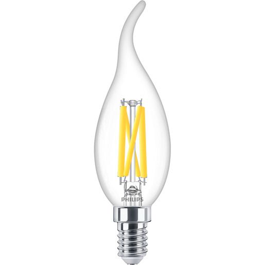 Philips LED KERZE 3,4W E14 927 BA35 KL / PHILI MASTER GLASS DIMTONE 871951444949700