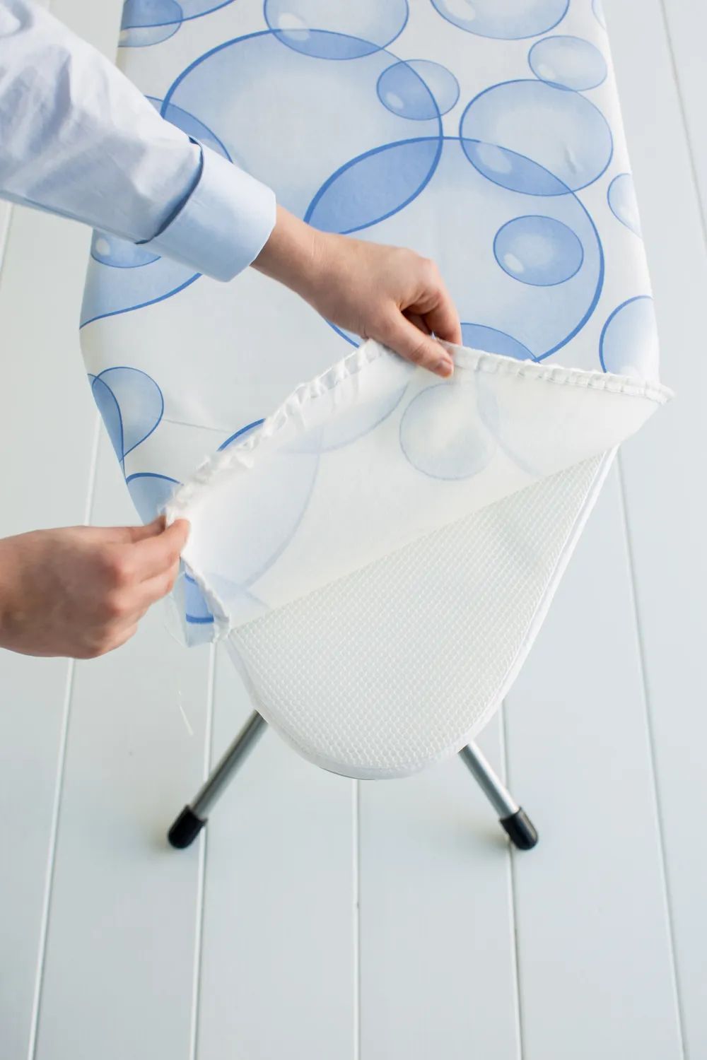 Brabantia Baumwollbezug C, 124x45cm, Perfect Flow - Bubbles