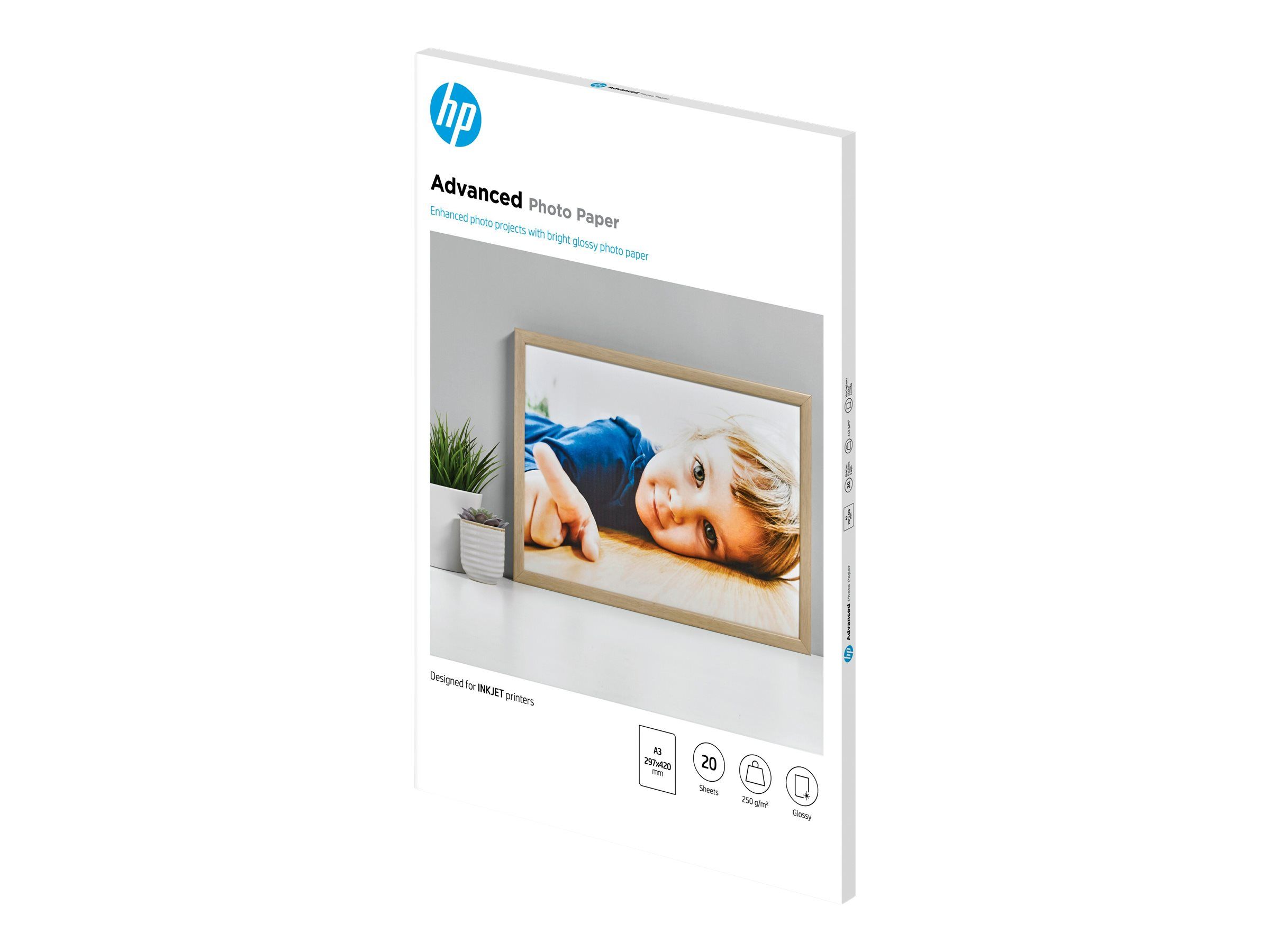 HP Advanced Photo Paper - Glänzend - A3 (297 x 420 mm)