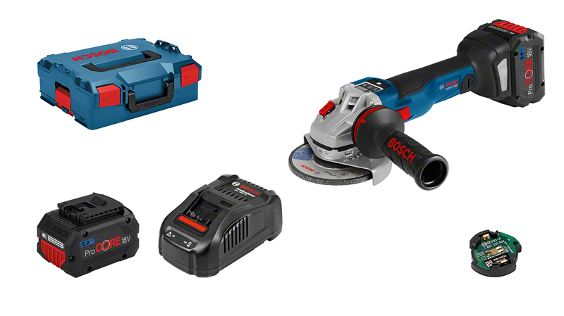 Bosch Professional GWS 18V-10 SC + Akku, L-Boxx