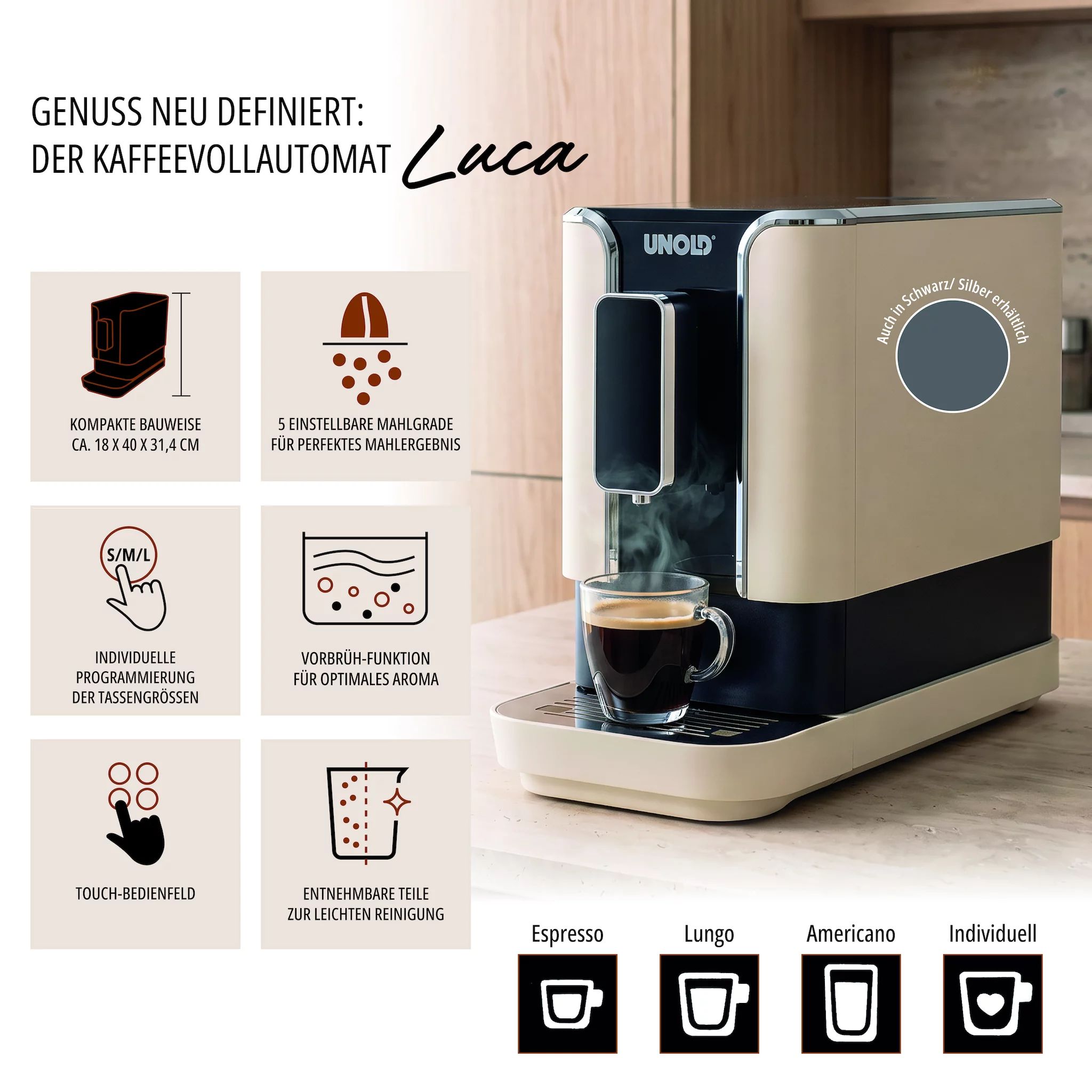 UNOLD 28830 Luca, Beige