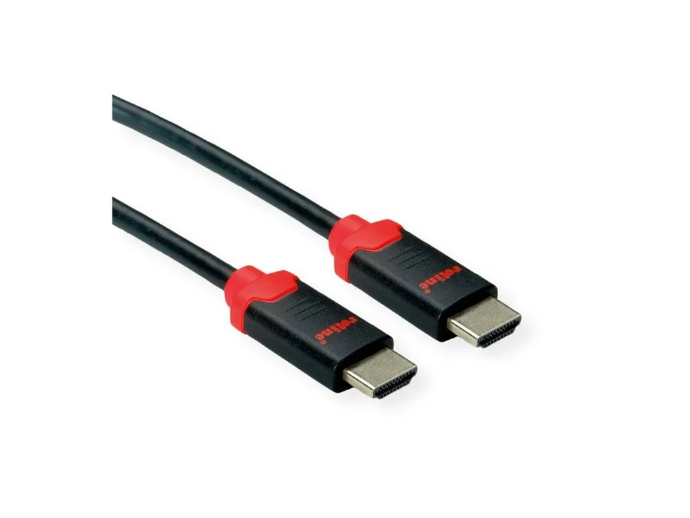 ROLINE Ultra High Speed - HDMI-Kabel - HDMI männlich zu HDMI männlich - 5 m - Doppelisolierung - Schwarz - 10K UWHD-Support (10.240 x 4.320)