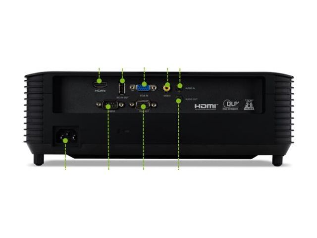 Acer X129H - DLP-Projektor - tragbar - 3D - 4800 ANSI-Lumen - XGA (1024 x 768)