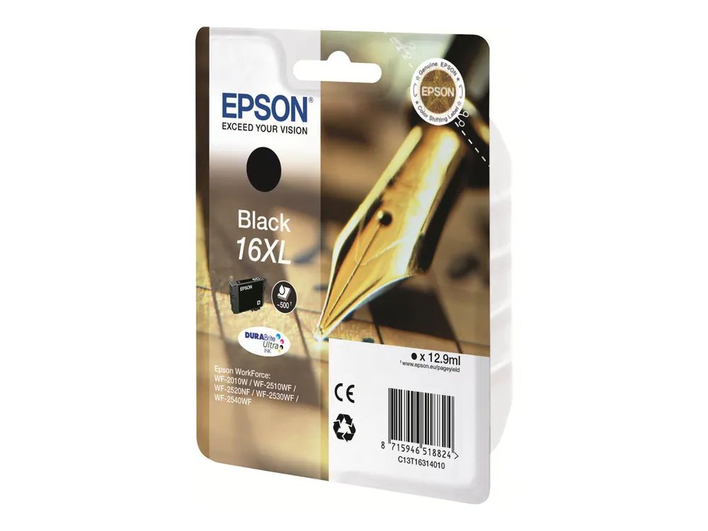 Epson 16XL - 12.9 ml - XL - Schwarz - original