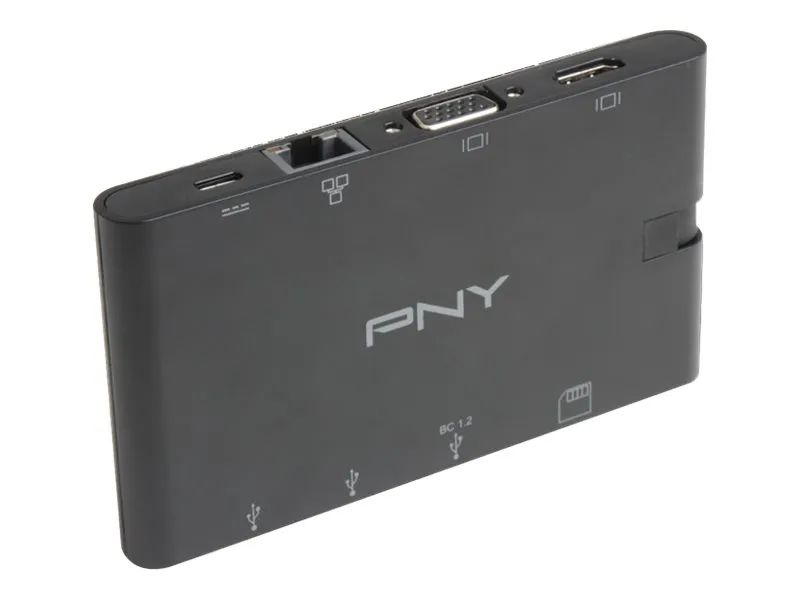 PNY All-in-One - Mini-Dock - USB-C - VGA, HDMI