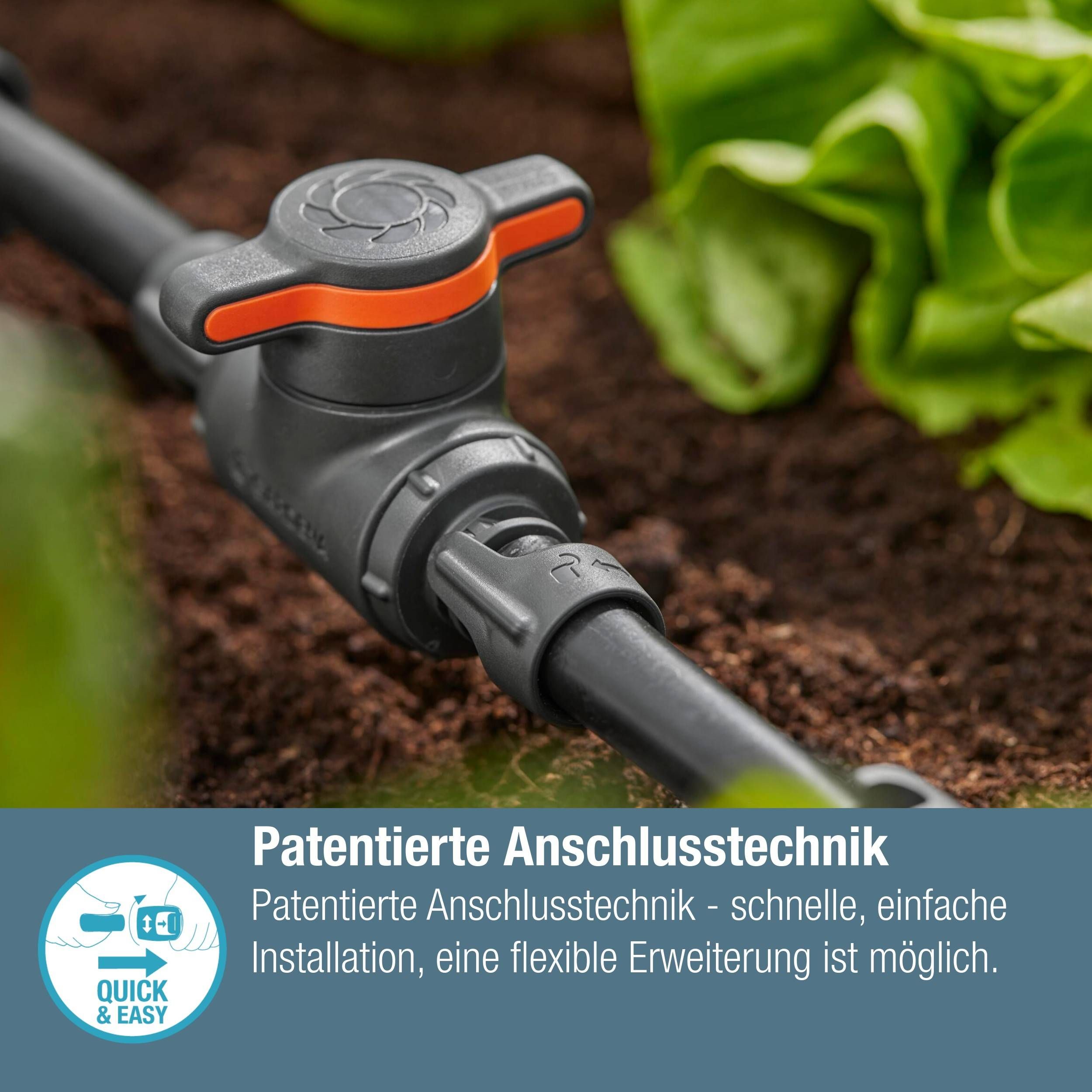 Gardena Micro-Drip-System Regulier-/Absperrventil 13 mm (1/2") - Inhalt: 1 Stück