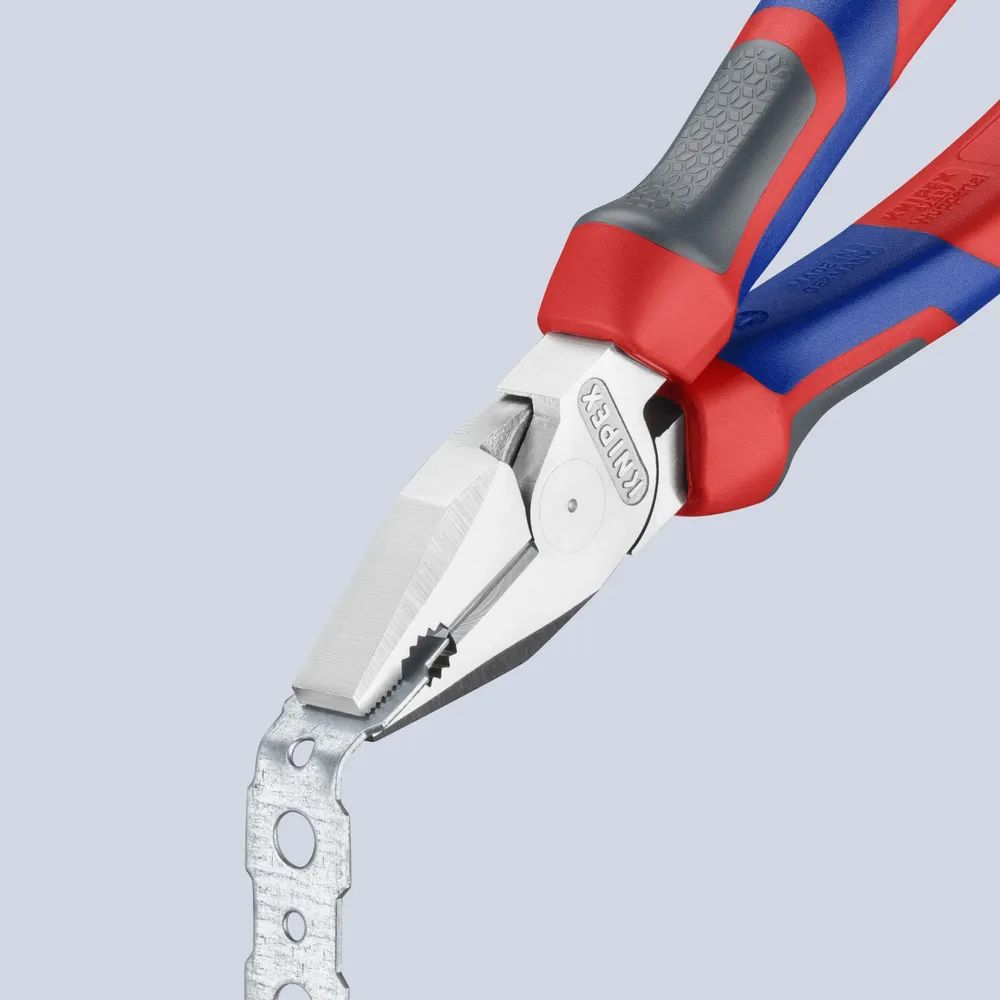 KNIPEX Kraft-Kombizange mit Comfort-Griffen verchromt 184 mm