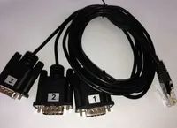 ALLNET ALL4500_COM Kabelschnittstellen-/adapter 3 x DB9 RJ-45 Schwarz