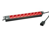 Bachmann Steckdosenleiste (Rack - einbaufähig) - Schutzkontakt - Eingabe, Eingang IEC 60320 C20 - Ausgangsanschlüsse: 9 (power CEE 7/3)