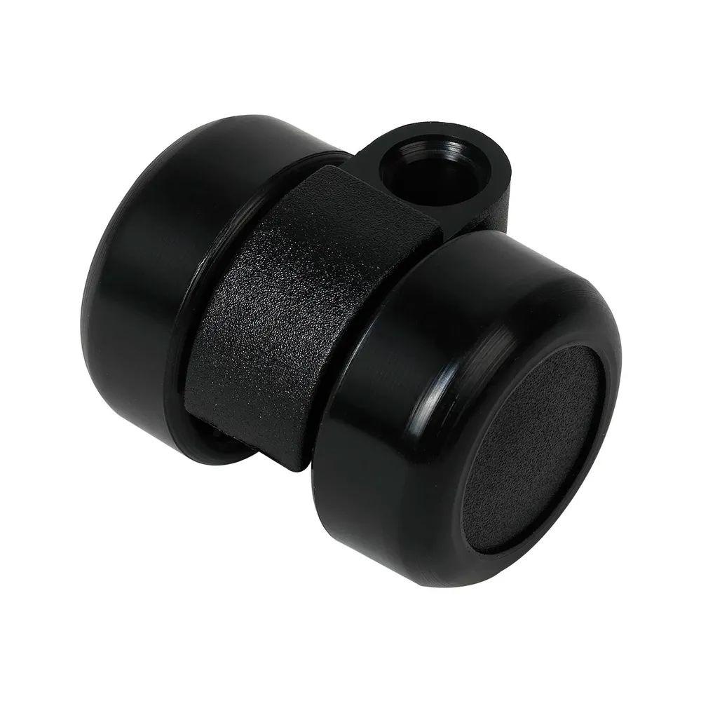 Maier H.C.GmbH Möbelrollen Doppel-Lenkrolle Mini hart Kunststoff schwarz 36 mm 50 kg