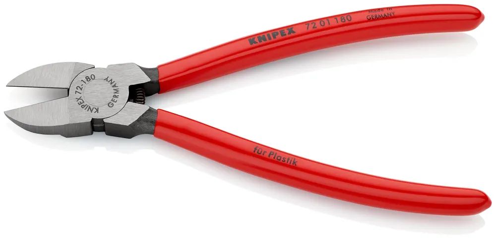 KNIPEX Seitenschneider für Kunststoff mit Kunststoff überzogen 180 mm