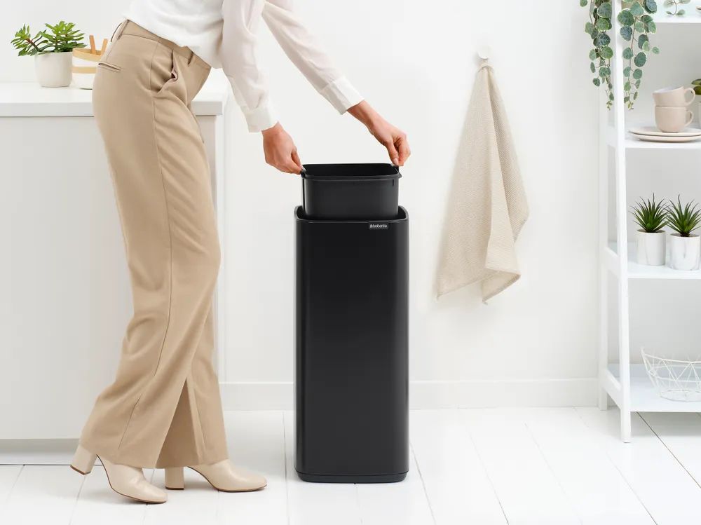 Brabantia Bo Touch Bin, 30L - Matt Black