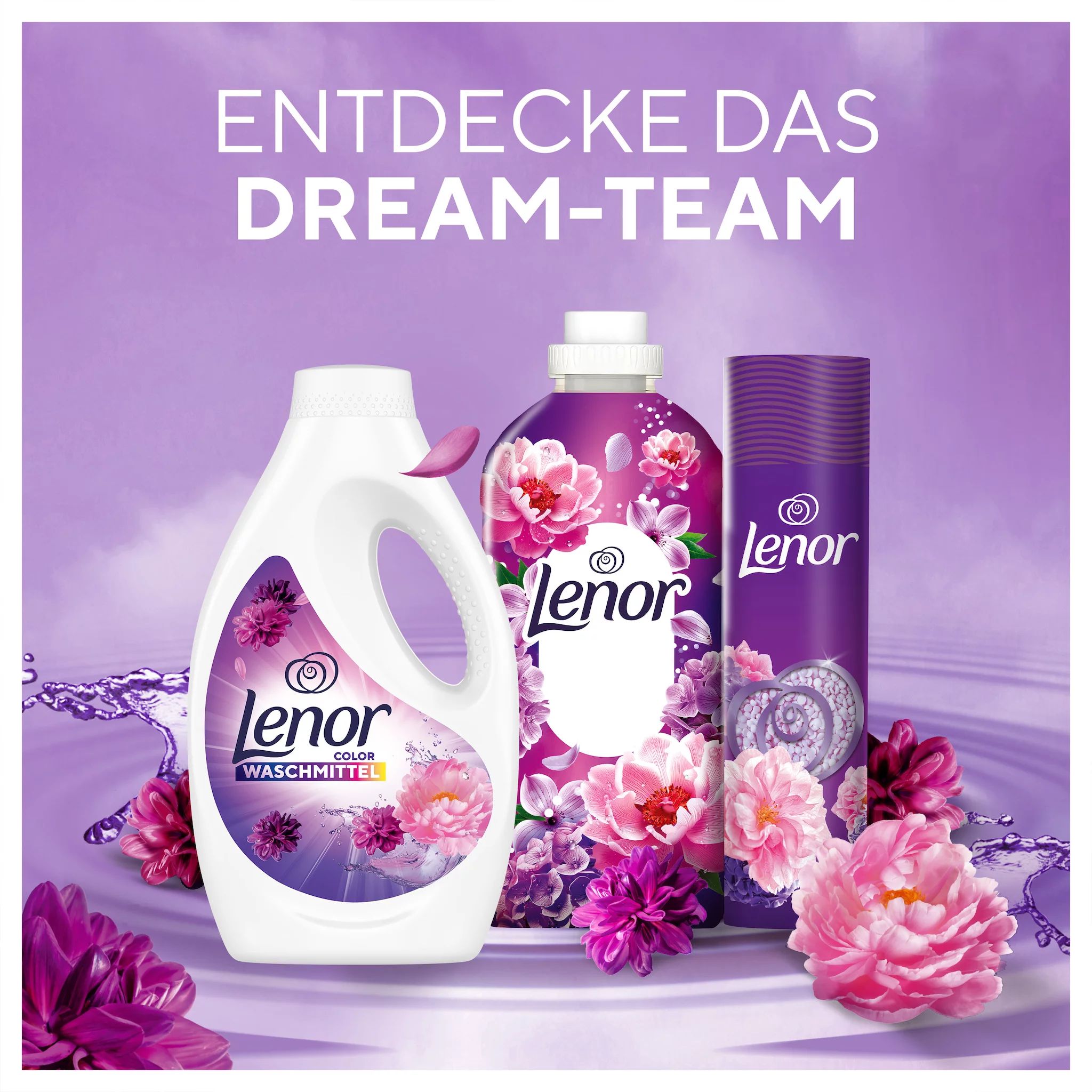 Lenor WM Flüssig Amethyst & Blütentraum 0,765l - 17WL