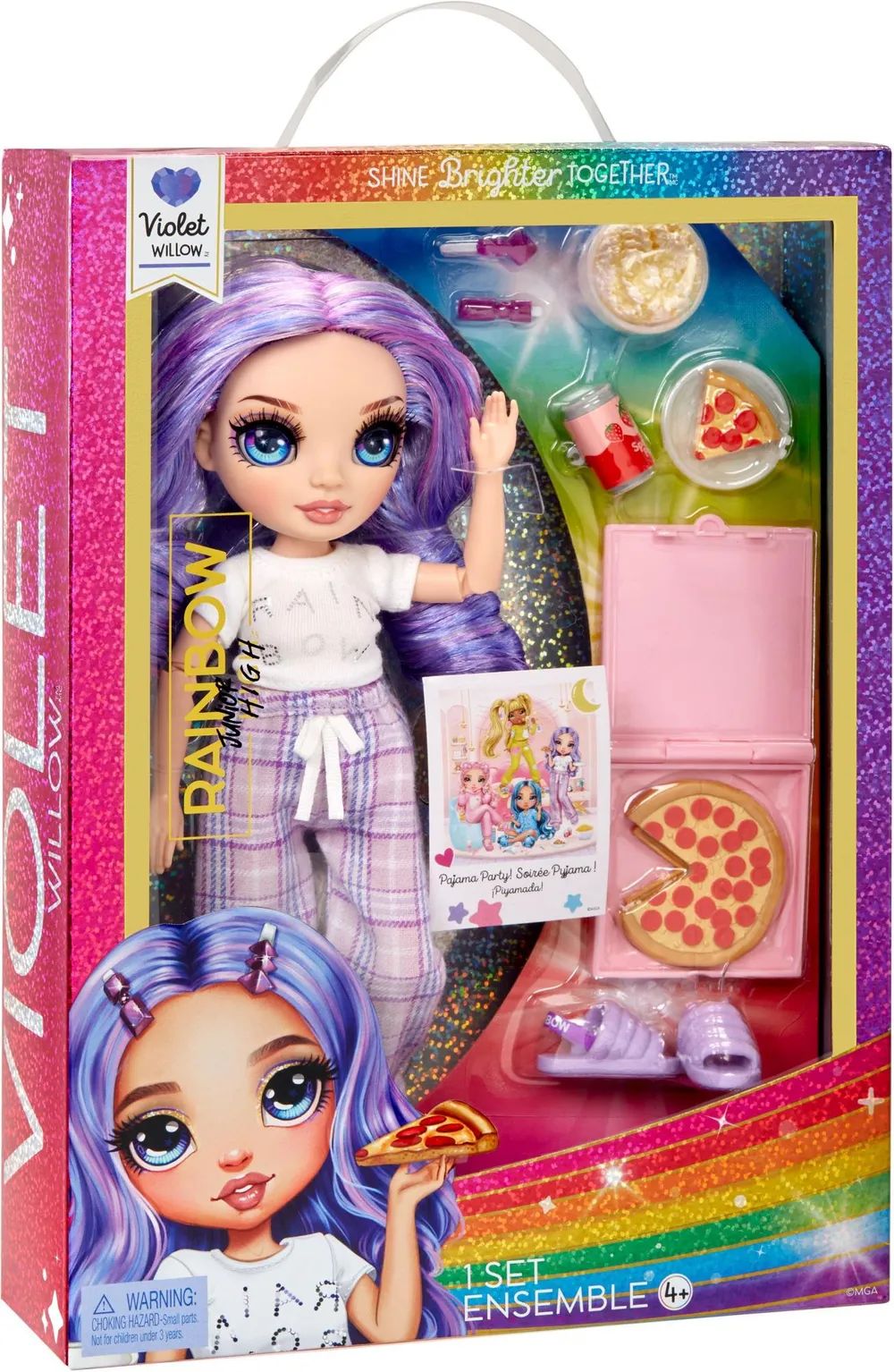 MGA Entertainment Inc. Rainbow High Junior PJ Party - Violet Purple