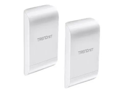 TRENDnet TEW 740APBO2K 10 dBi Wireless N300 Outdoor PoE Preconfigured Point-to-Point Bridge Kit - Accesspoint - Wi-Fi - 2.4 GHz - TAA-konform (Packung mit 2)