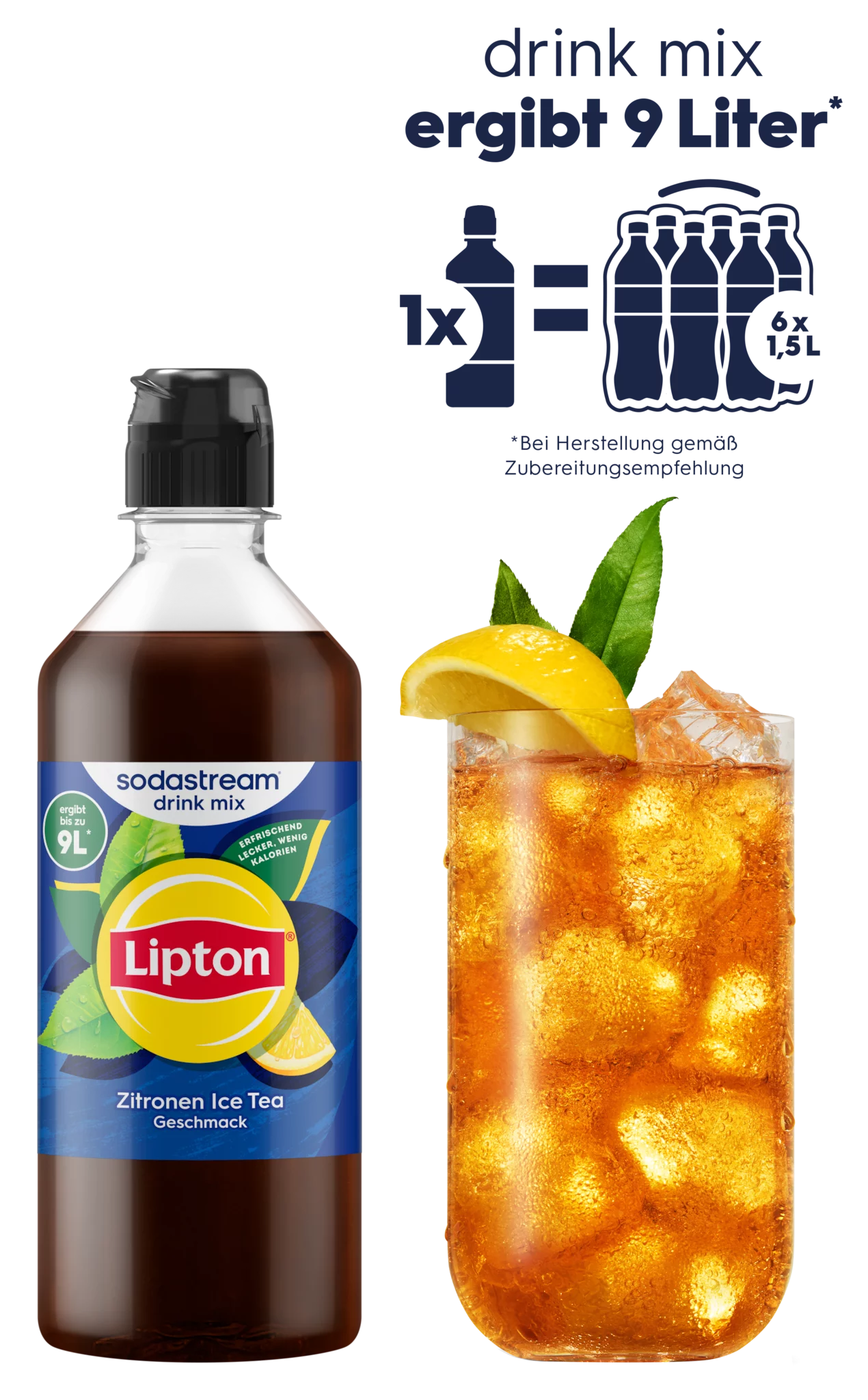 SodaStream drink mix LIPTON ICE TEA Zitrone 440ml