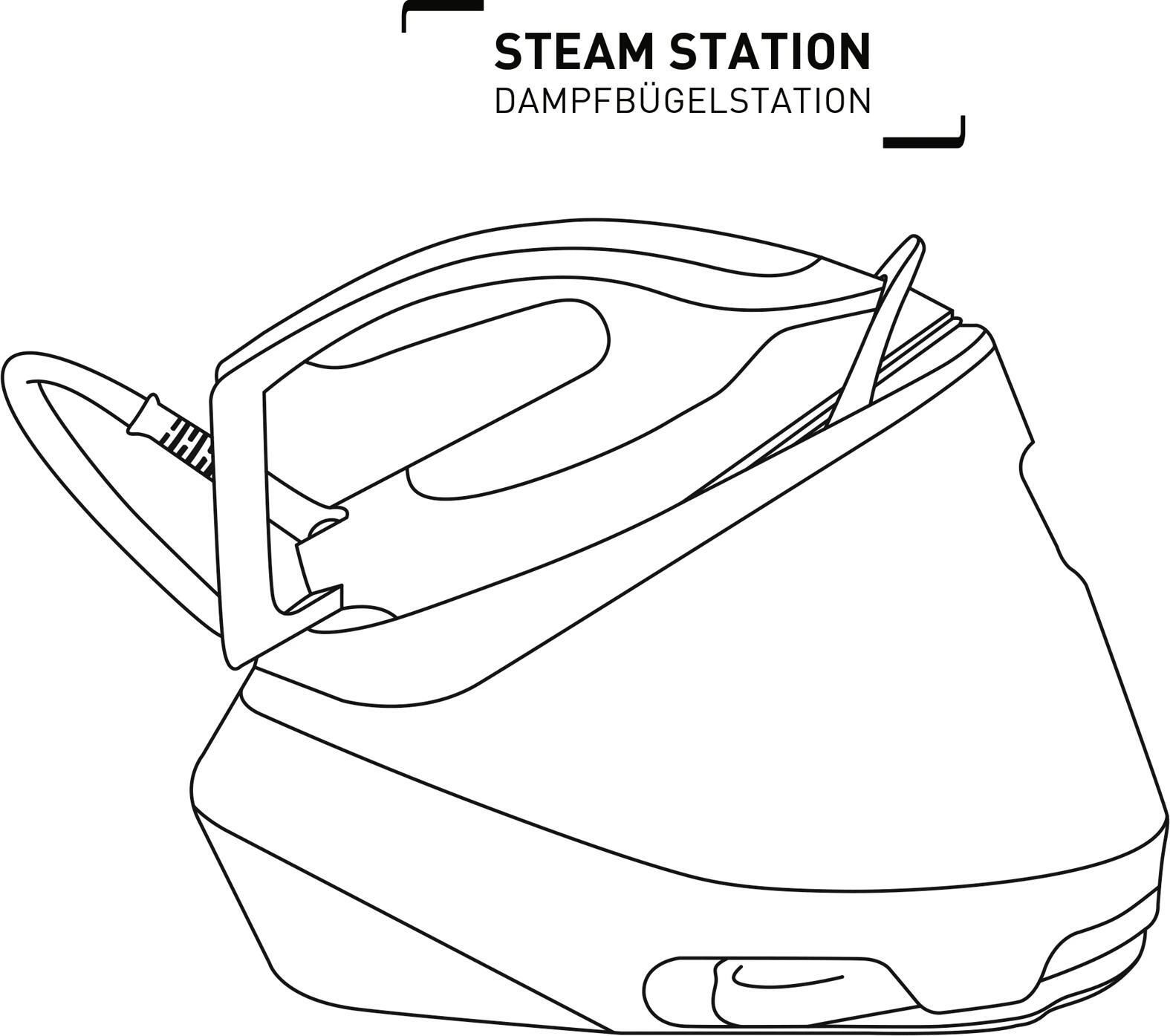 Tefal GV9225 Dampfbügelstation Pro Express Protect - Blaugrau/Weiß