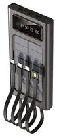 2GO Powerbank Solar mit LED Taschenlampe schwarz - Micro (AAA)