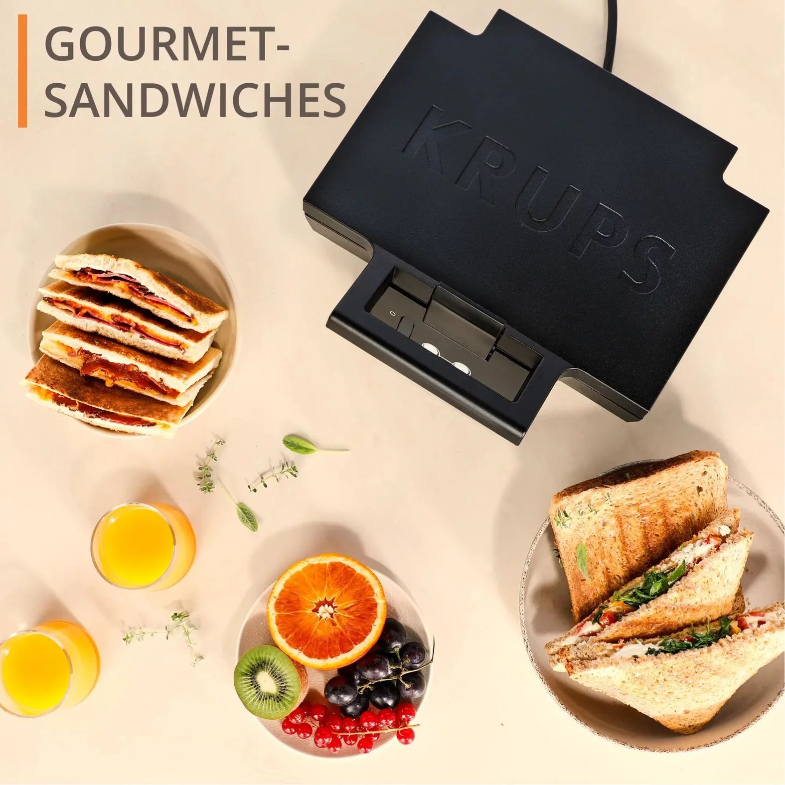 Krups Sandwichmaker FDK462 - Schwarz