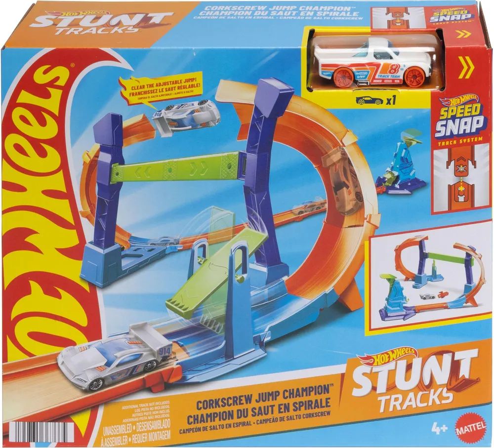Mattel GmbH HW Stunt Tracks - Corkscrew Jump