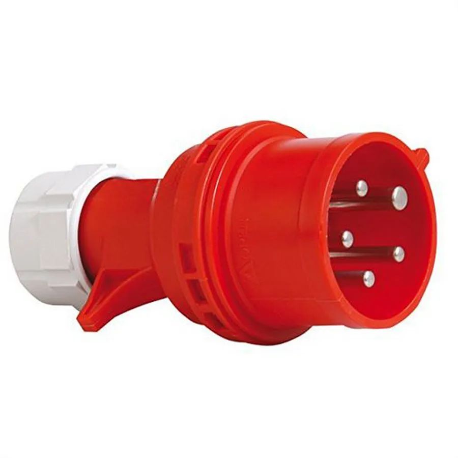 BACHMANN BN0500 19" PDU 1HE 24xC13,6xSchutzkontakt, Leistungsmessg.,Anschl.CEE 3x32A, rot