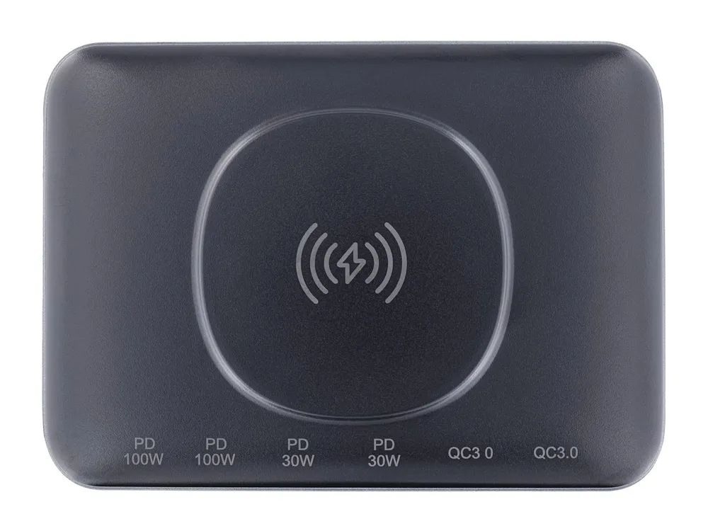 InLine Qi Powerstation Multiport Netzteil - 4x USB-C - 2x USB-A - GaN - 100W