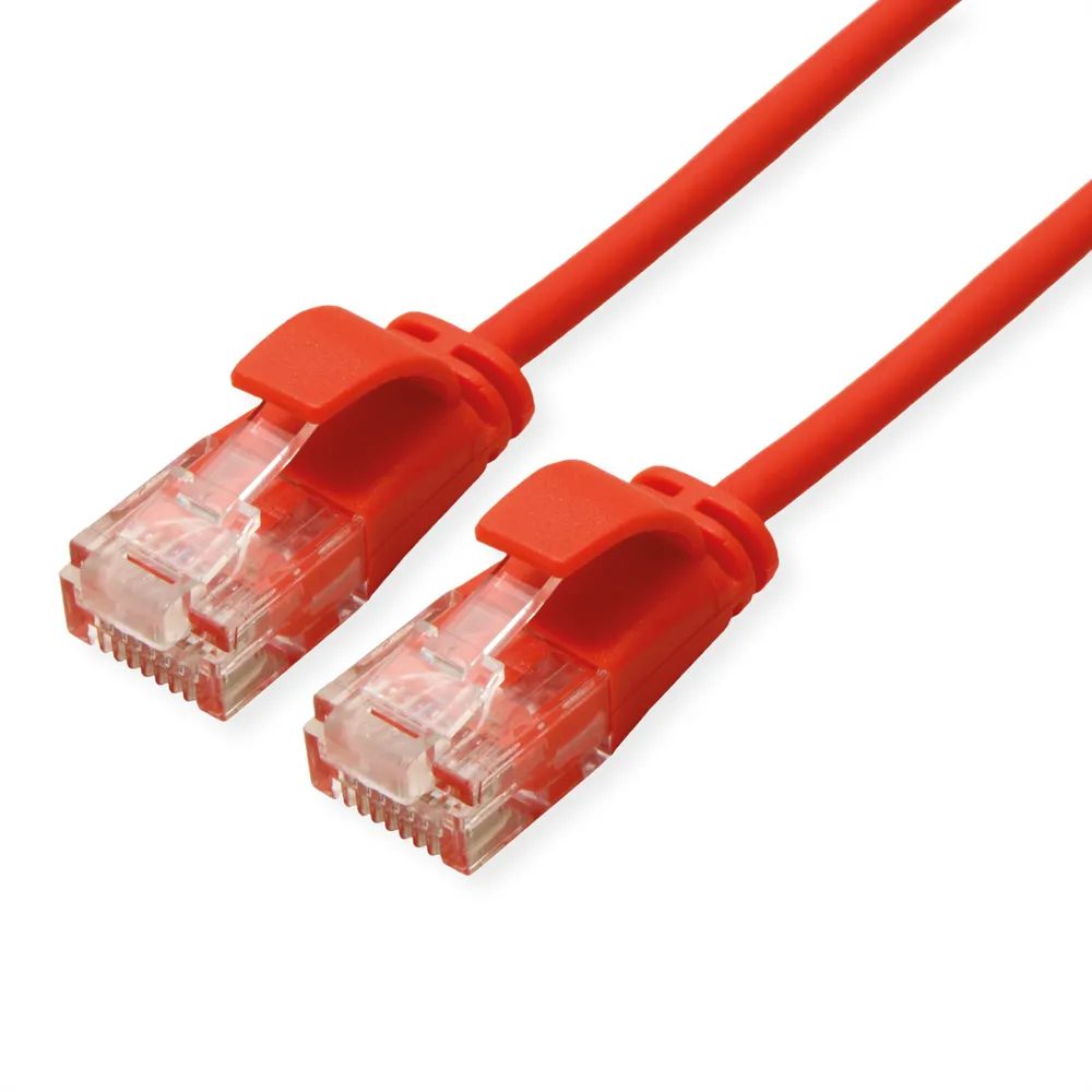 ROLINE UTP DataCenter Patchkabel Cat.6A (Class EA), LSOH, slim, rot, 5 m
