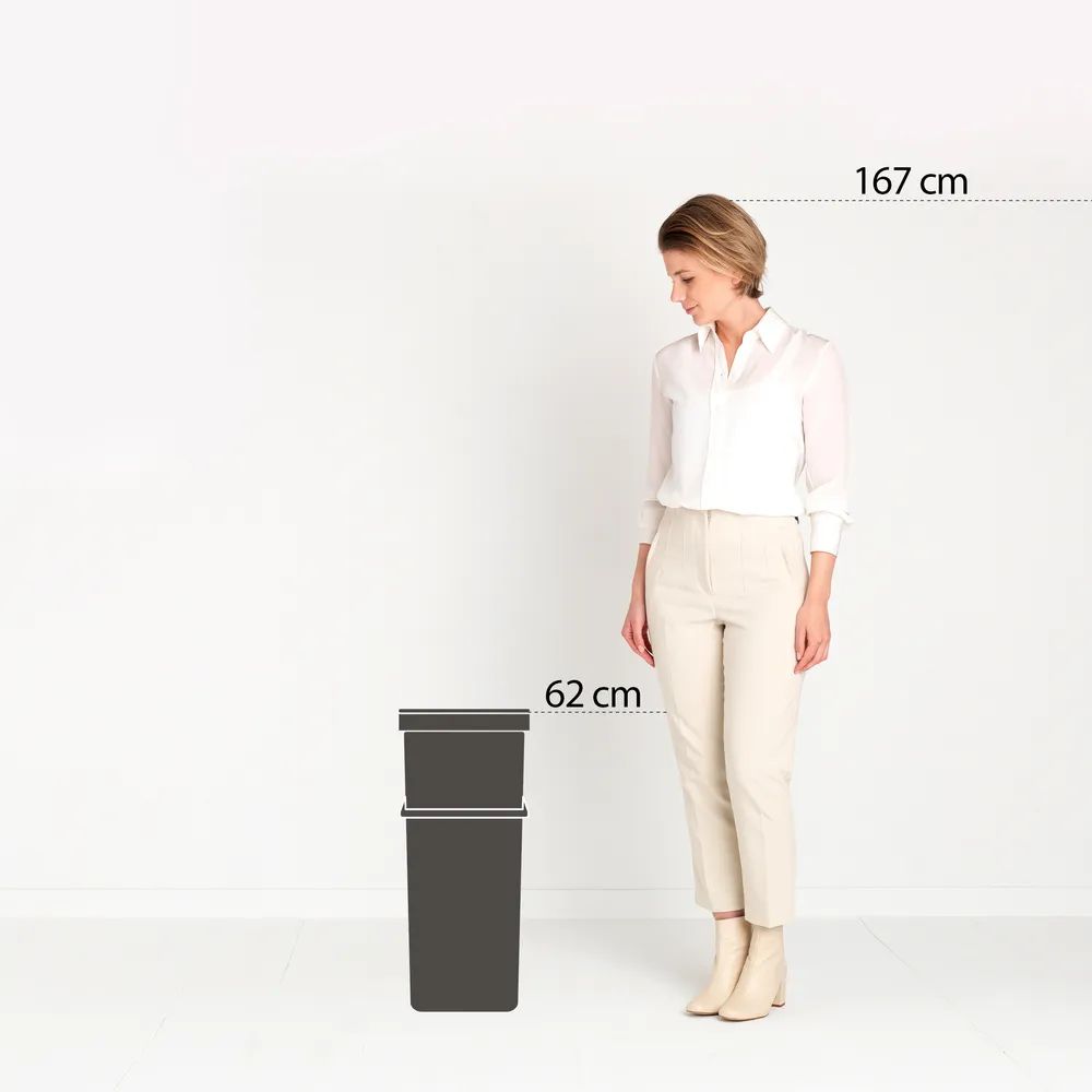 Brabantia Sort & Go Recycling-Behälter 40 L - Soft Beige