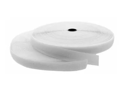 Lanview Klettverschluss - 10mm - 10 m - weiß