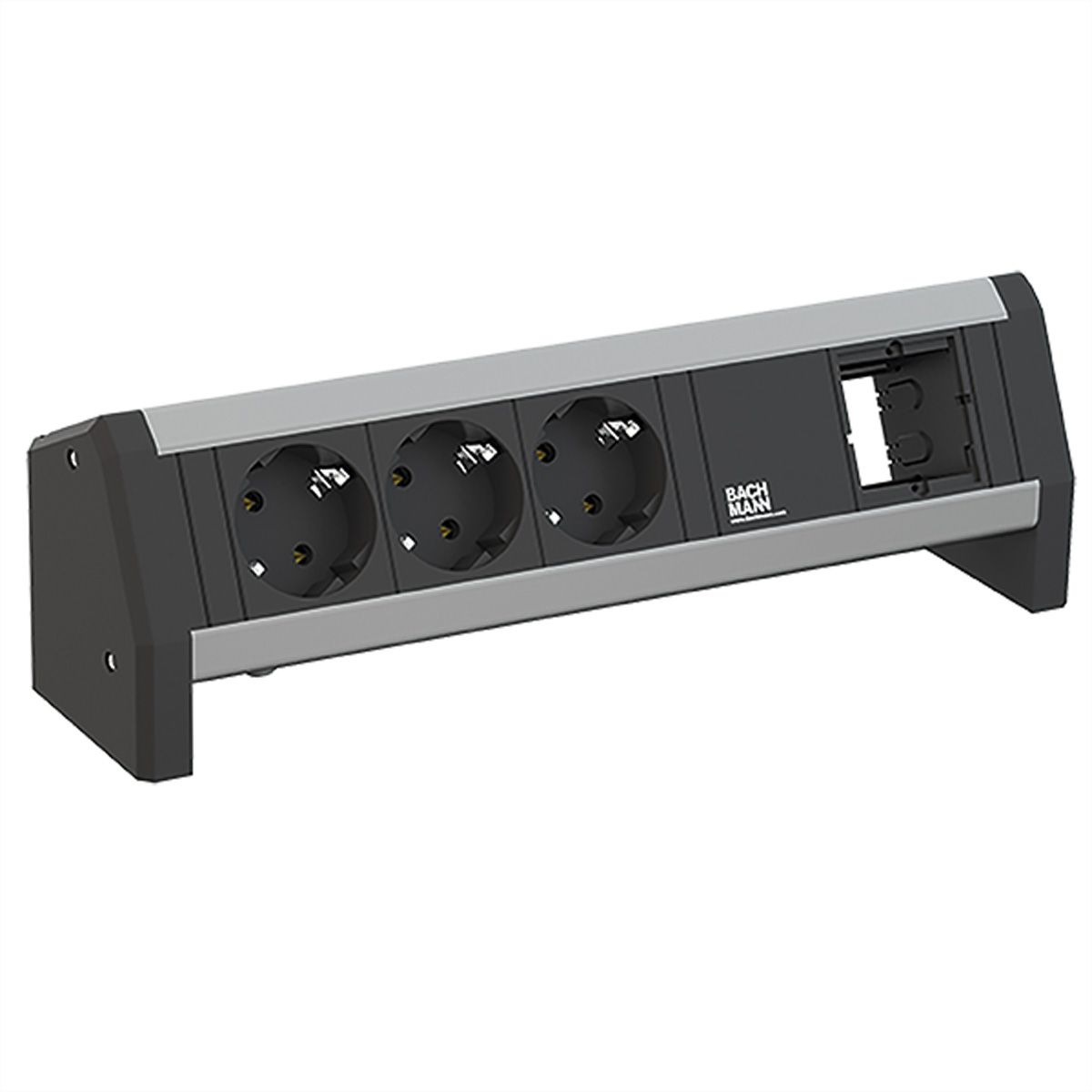 Bachmann DESK 1 - Steckdosenleiste - Wechselstrom 250 V - Eingabe, Eingang GST18i3 - Ausgangsanschlüsse: 3 (3 x Stecker CEE 7/3)