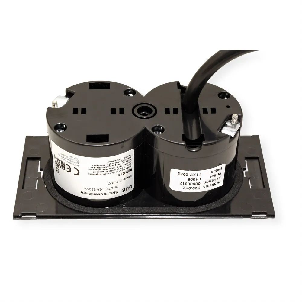 BACHMANN DUE 2xUTE , incl. Anschlukabel GST18, schwarz, 0,2 m
