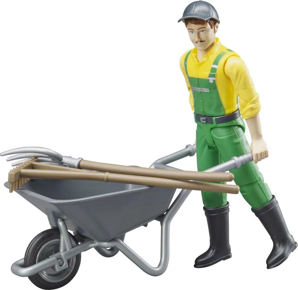 Bruder Figurenset Landwirt mit Zubehör - 4 Jahr(e) - Mehrfarbig - Acrylnitril-Butadien-Styrol (ABS)