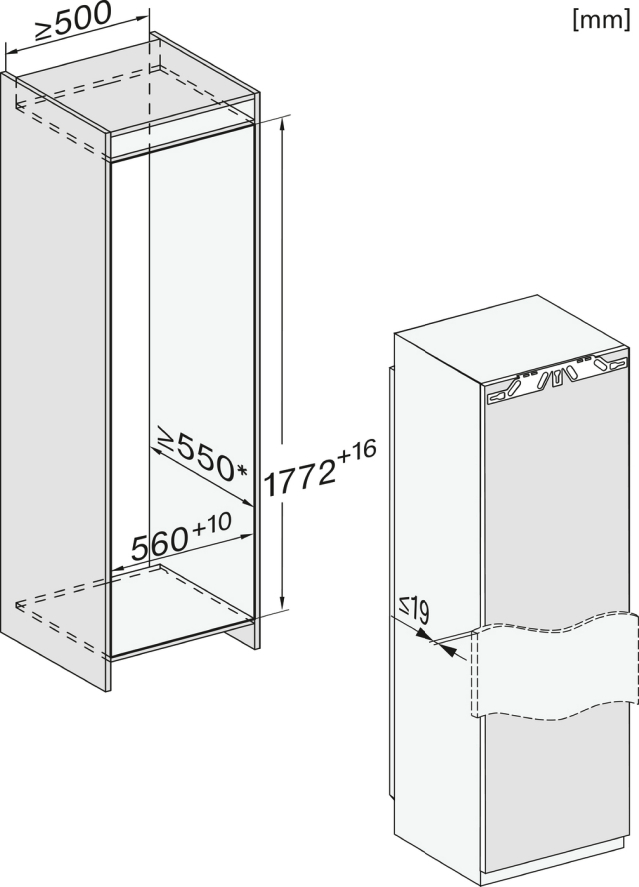 Miele K 7733 E Einbau-Kühlschrank