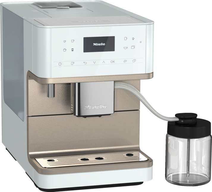 Miele Stand-Kaffeevollautomat CM 6360 Lotosweiß CleanSteelMe