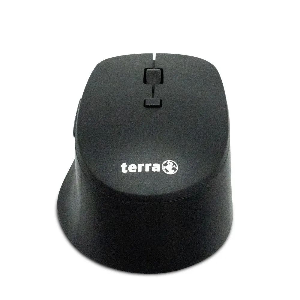 TERRA Mouse 4000 Wireless Silent USB black Maus für Rechtshänder - Maus - 2.400 dpi