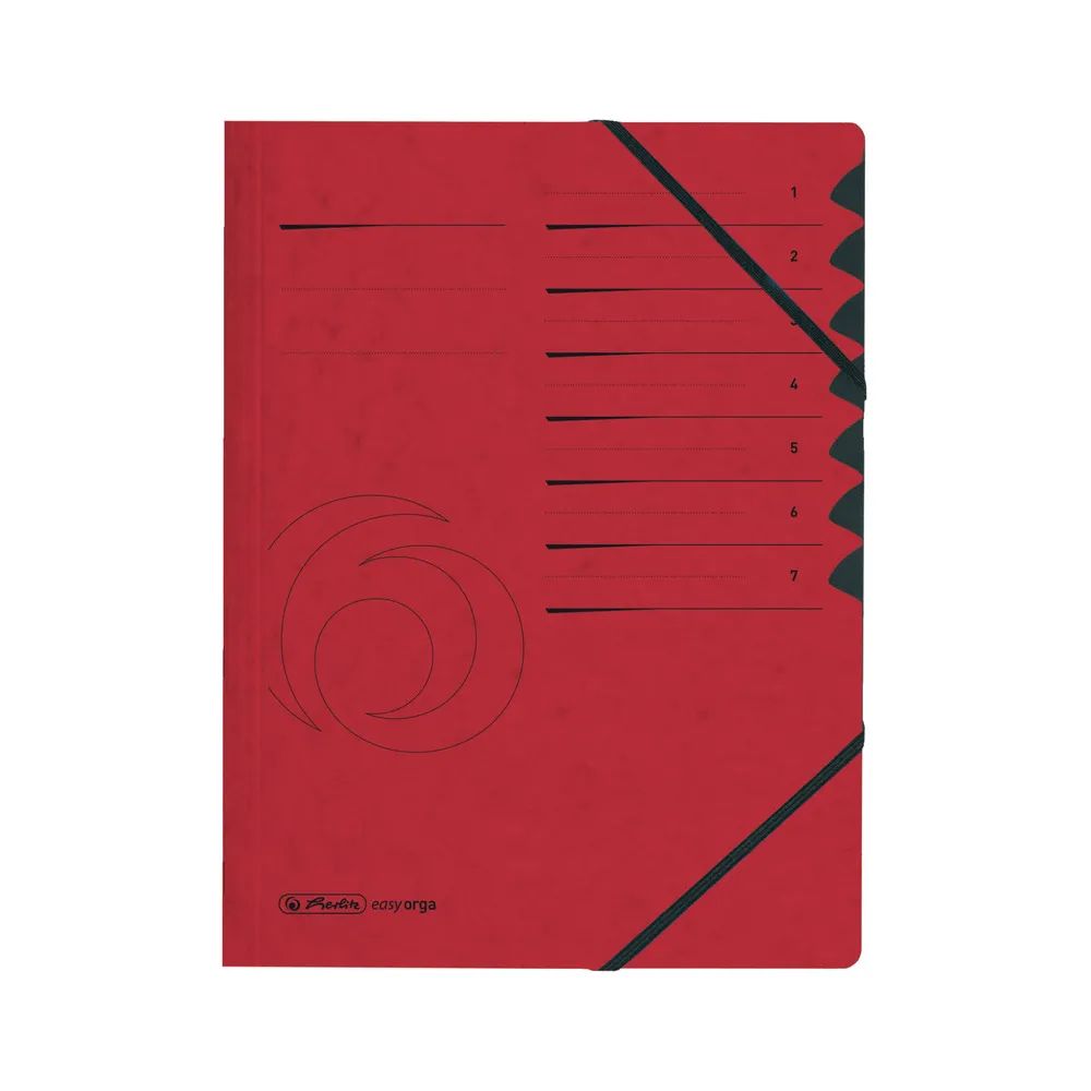 herlitz Ordnungsmappe 1-7 Quality, rot