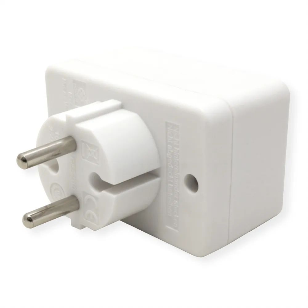 BACHMANN Multistecker 3xEuro, weiß 3x2,5A/230V