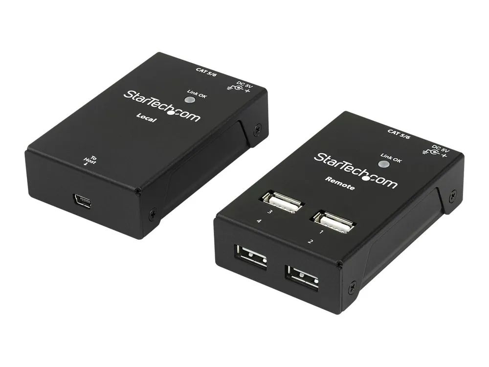 StarTech.com 4-Port USB 2.0 Extender - 165ft (50m)