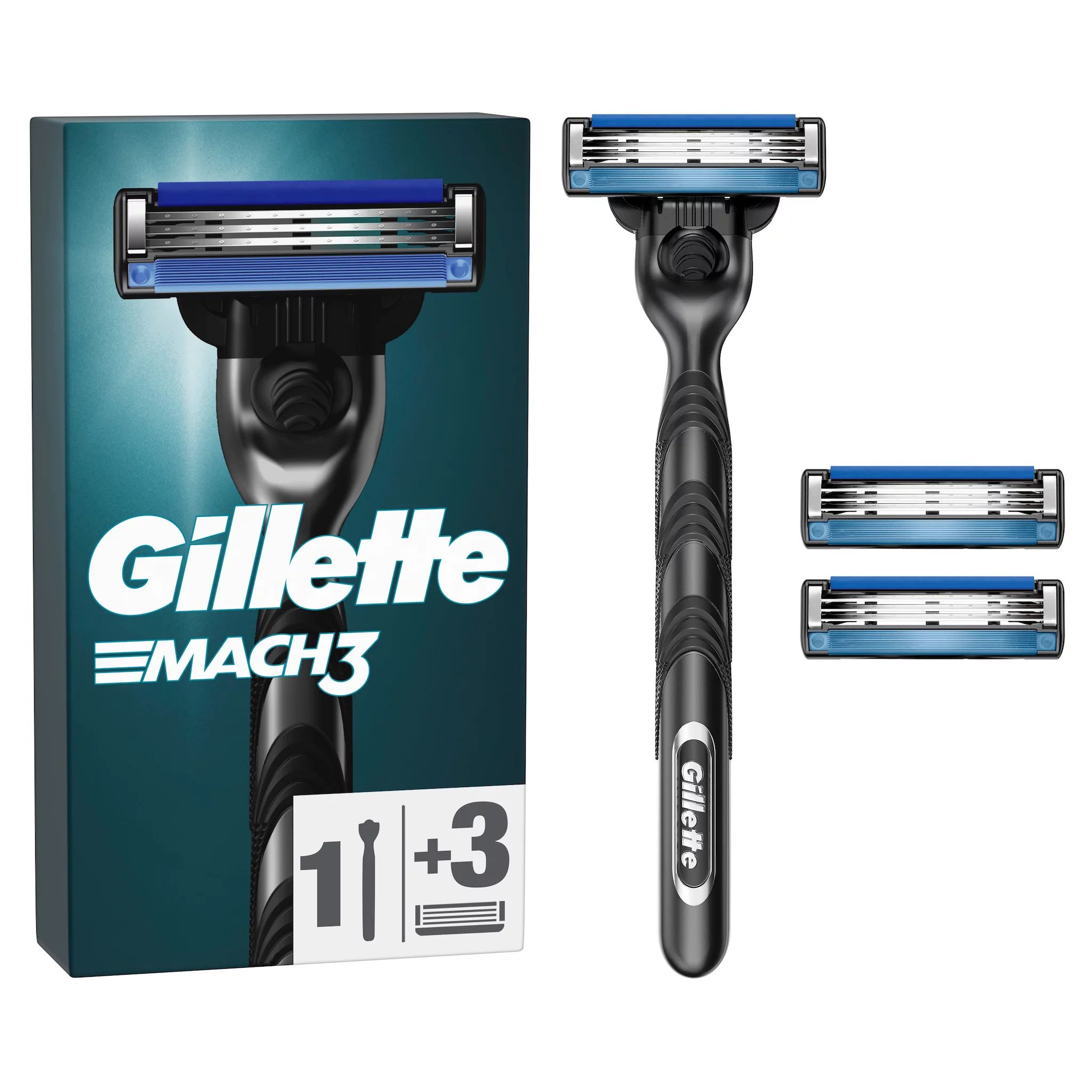 Gillette Mach3 Rasierapparat + 3 Klingen