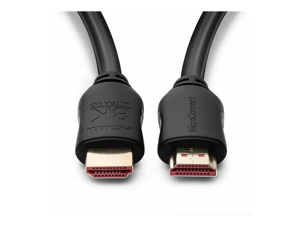 MicroConnect Ultra High Speed - HDMI-Kabel mit Ethernet - HDMI männlich zu HDMI männlich - 4 m - Schwarz - Dolby TrueHD-Unterstützung, unterstützt 8K 60 Hz (7680 x 4320)