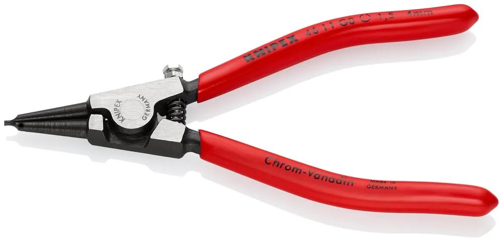 KNIPEX Sicherungsringzange für Greifringe auf Wellen mit Kunststoff überzogen schwarz atramentiert 140 mm