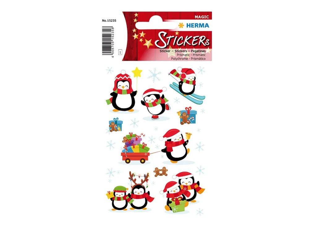 HERMA MAGIC - Dekorationskleber - winter penguins