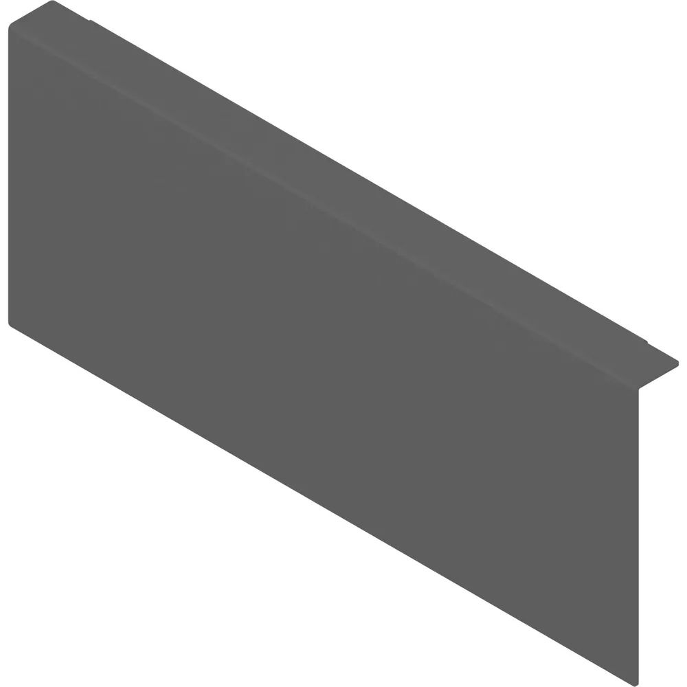 BLUM AMBIA-LINE Holzrückwandadapter. Höhe K, B242 mm, Stahl Oriongrau
