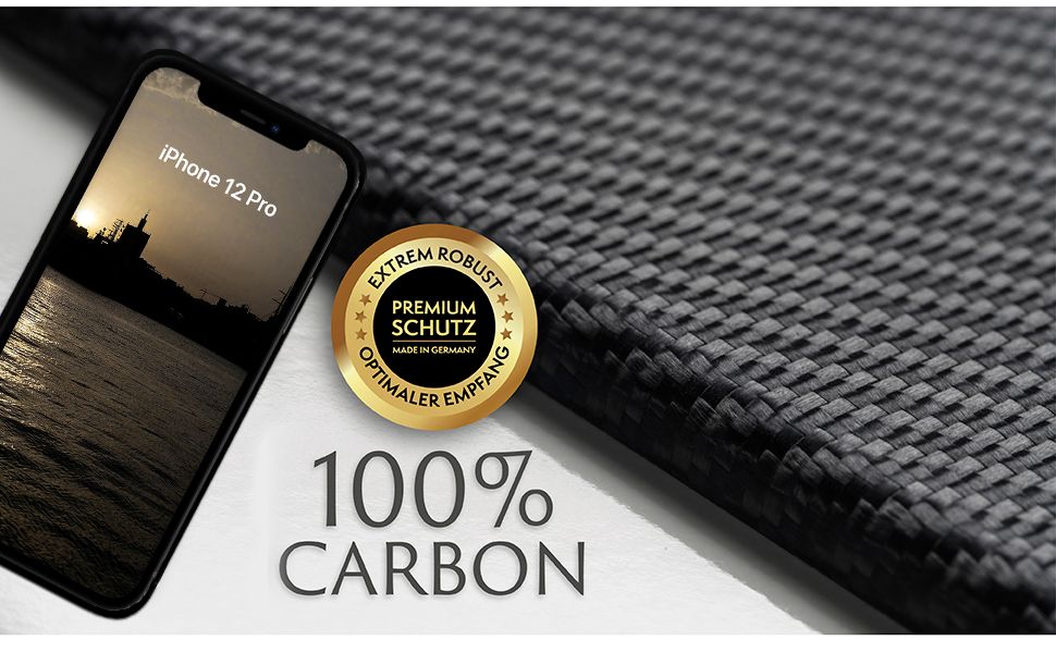 VIVERSIS Carbon Cover iPhone 12 Pro